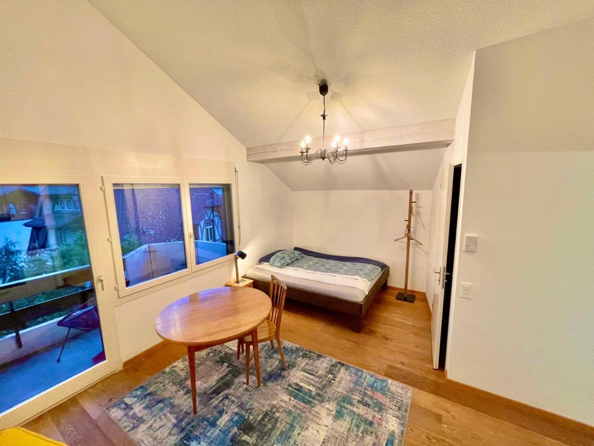 Studio Bahnhof Spiez Apartment Bagian luar foto
