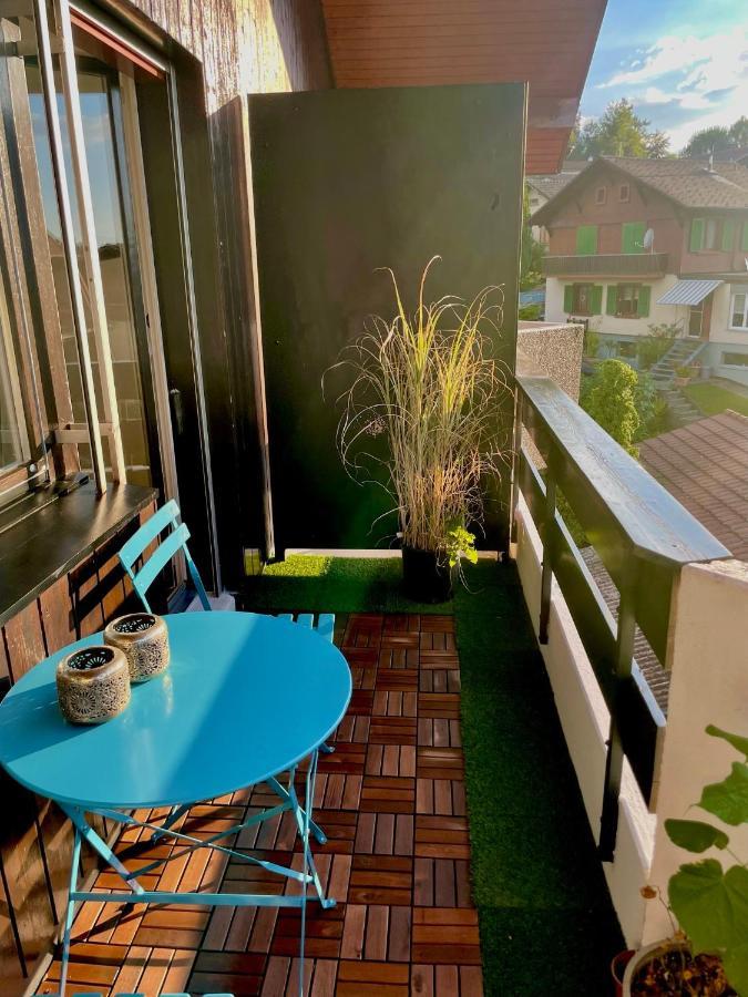 Studio Bahnhof Spiez Apartment Bagian luar foto